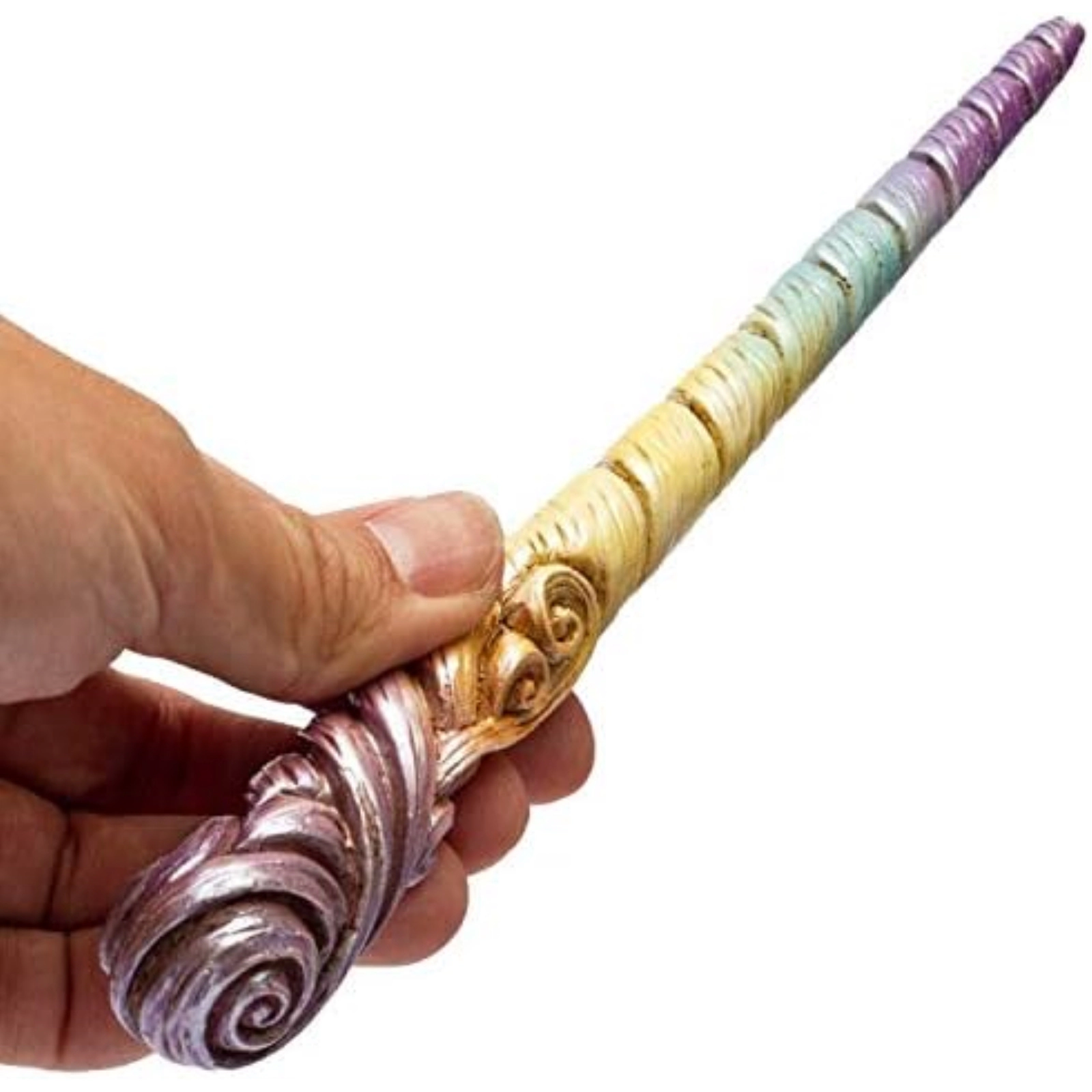 Pacific Giftware Witches Wizards Fantasy Cosplay Rainbow Unicorn Horn Magic Wand Prop Accessory 9.5 inch