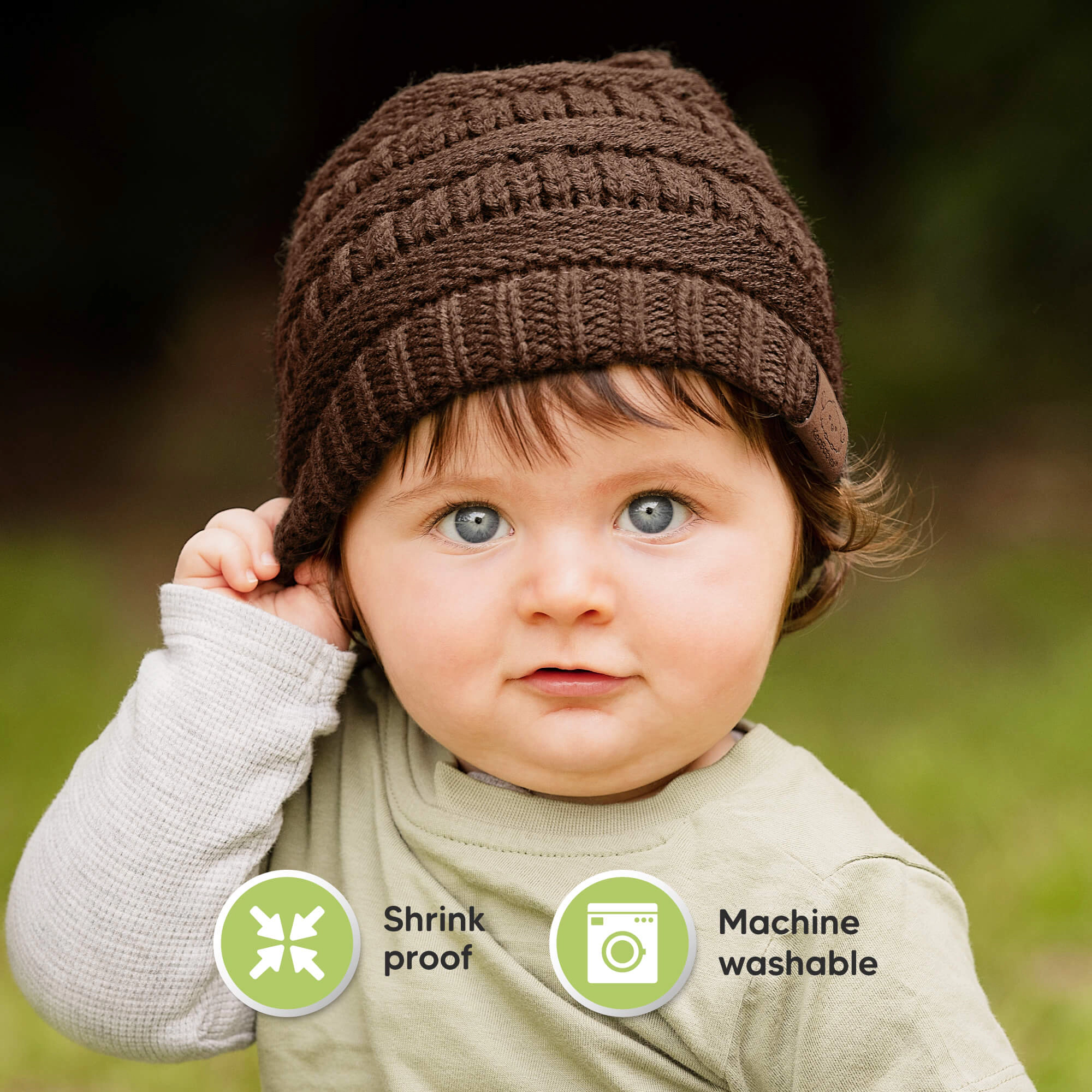 KeaBabies 3-Pack Warmzy Baby Beanies