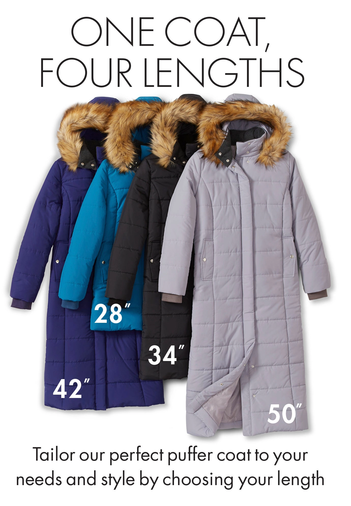 Roaman's Women's Plus Maxi Length Puffer Coat