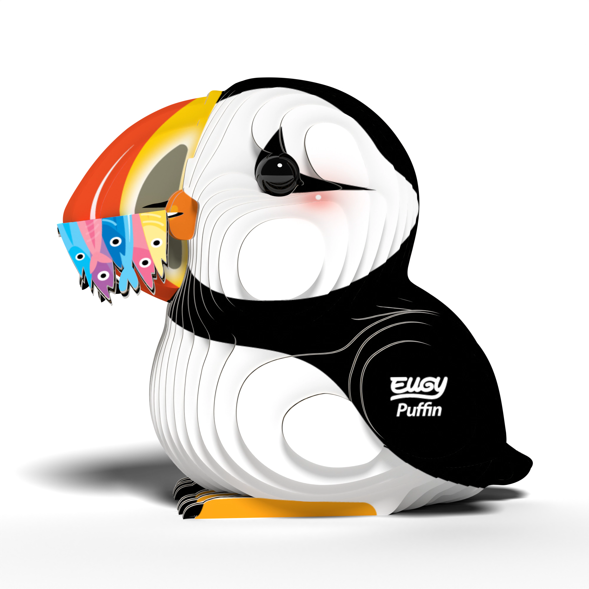 EUGY Puffin 3D Puzzle - contains 31 puzzle pieces