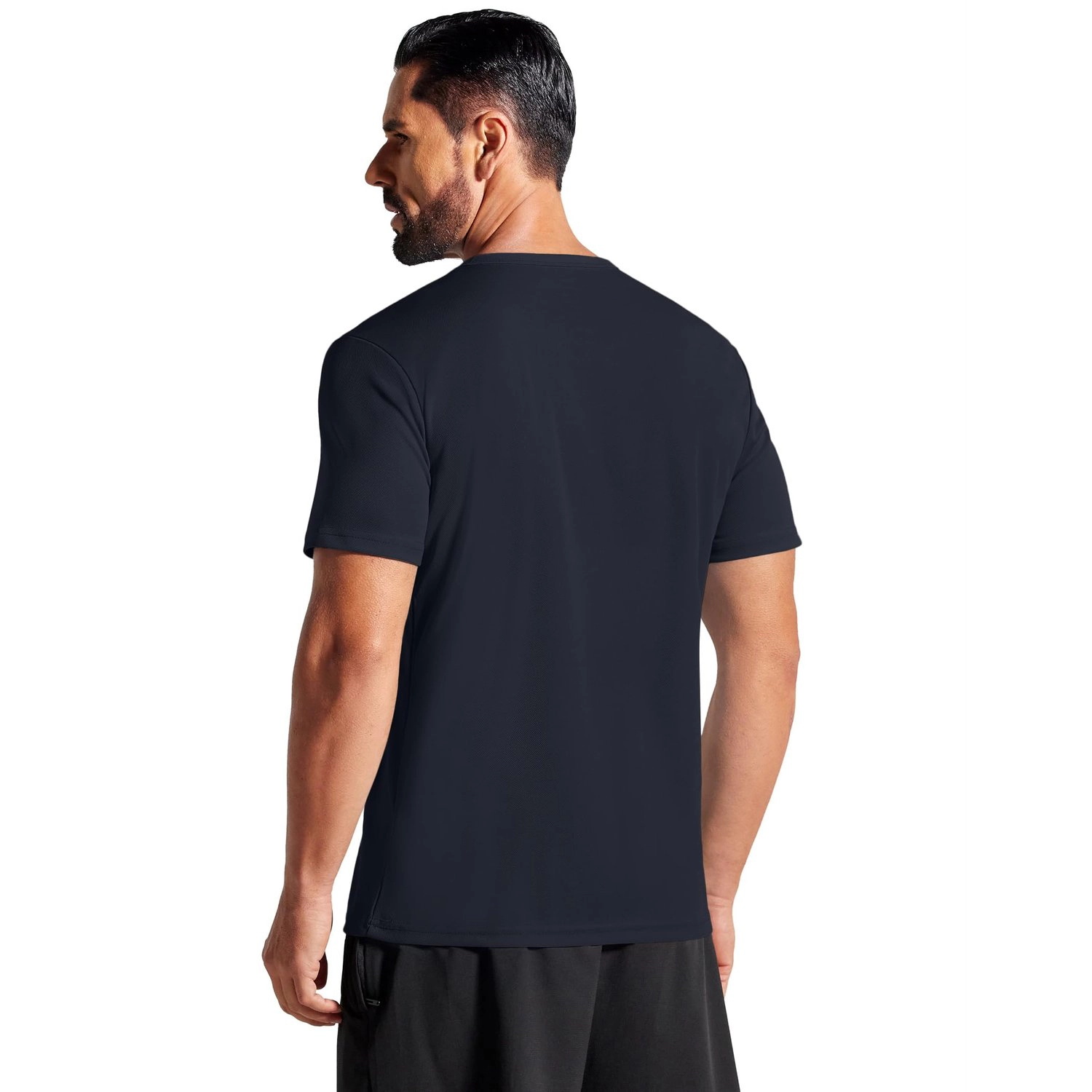 COOFANDY Mens Crew Neck Short Sleeve Tees Curved Hem Solid Casual Basic T-Shirt