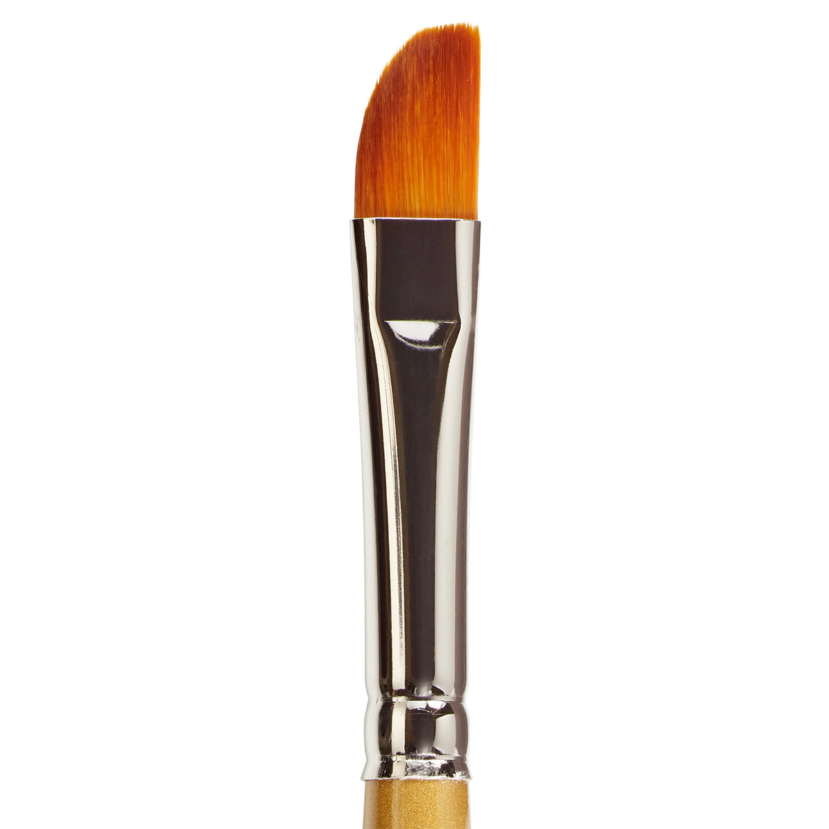 KINGART Original Gold 9330 Curved Flat Golden Taklon Brush - Size 10