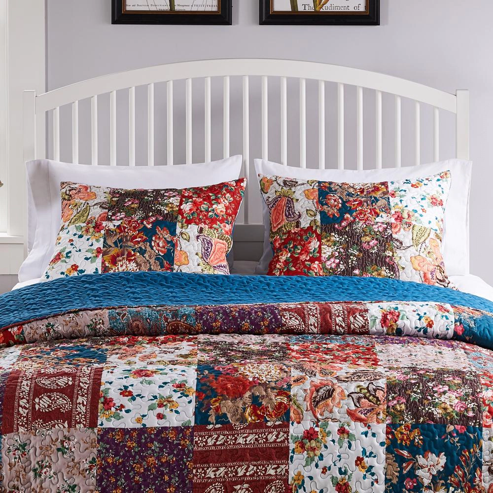 Greenland Home Fashions Barefoot Bungalow Poetry Pillow Sham King 20x36 Classic