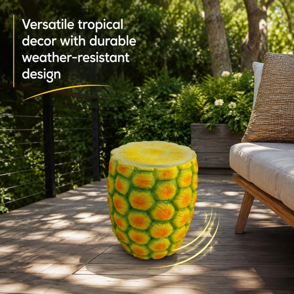 WOW PIONEER Compact Resin Patio Stool
