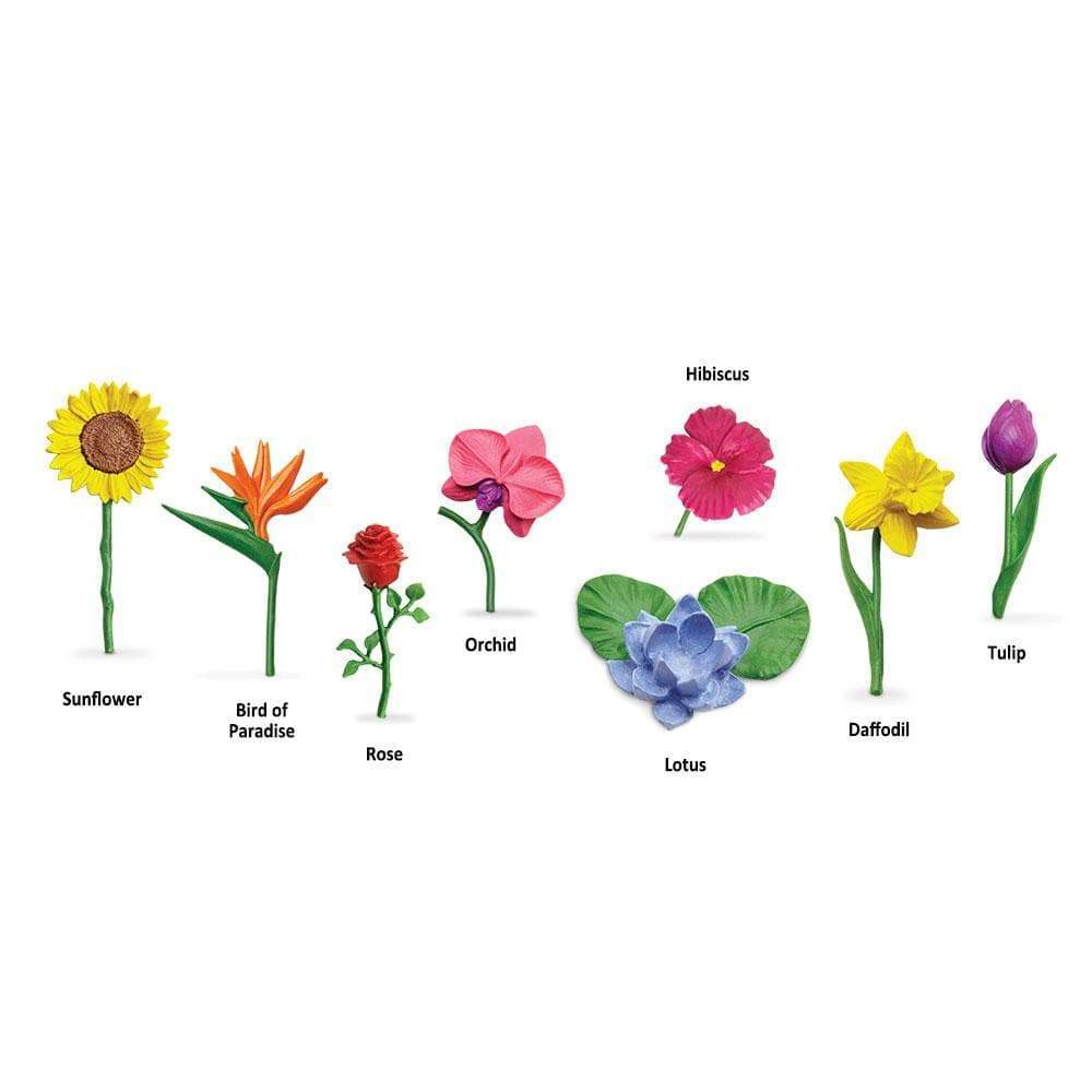 Safari Ltd. - Flowers TOOB - contains 8 Mini Figurines