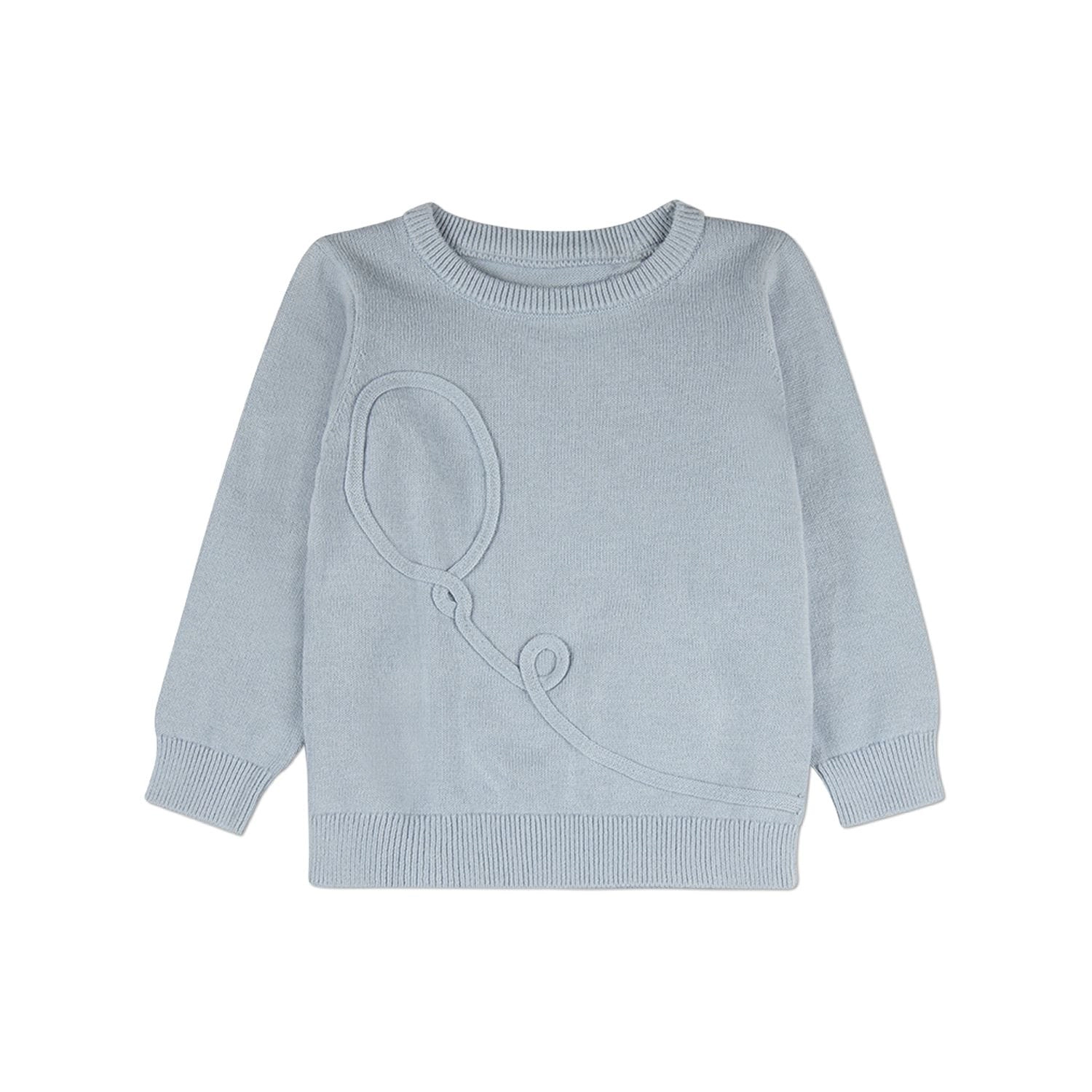 Memoi Boys 2 Piece Baby and Toddler 100% Cotton Knit Set with Balloon Accent