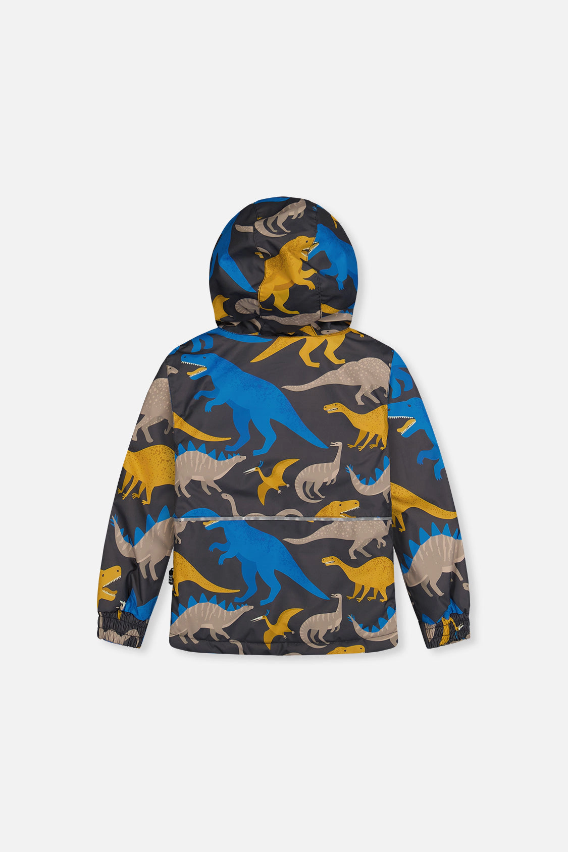 Deux par Deux Boys Dinosaur Print Lightweight Two Piece Snowsuit with Hooded Jacket and Snow Pants
