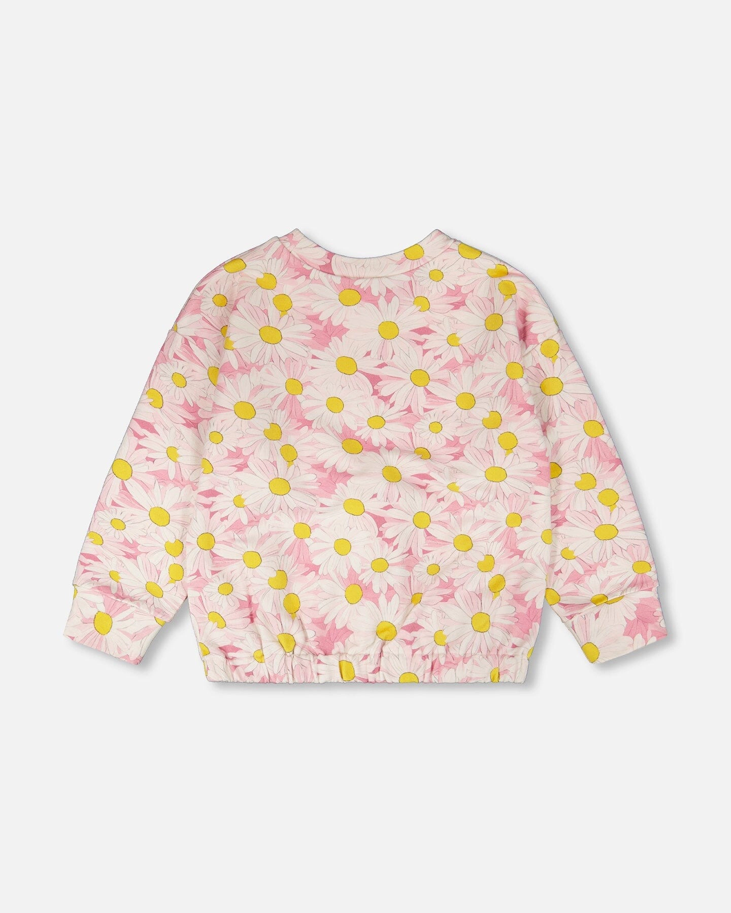 Deux par Girls French Terry Sweatshirt Printed Daisies