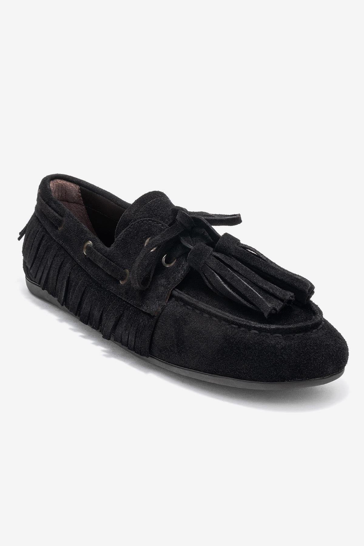 Forever & Always Womens Fenora Leather Tassel Loafers