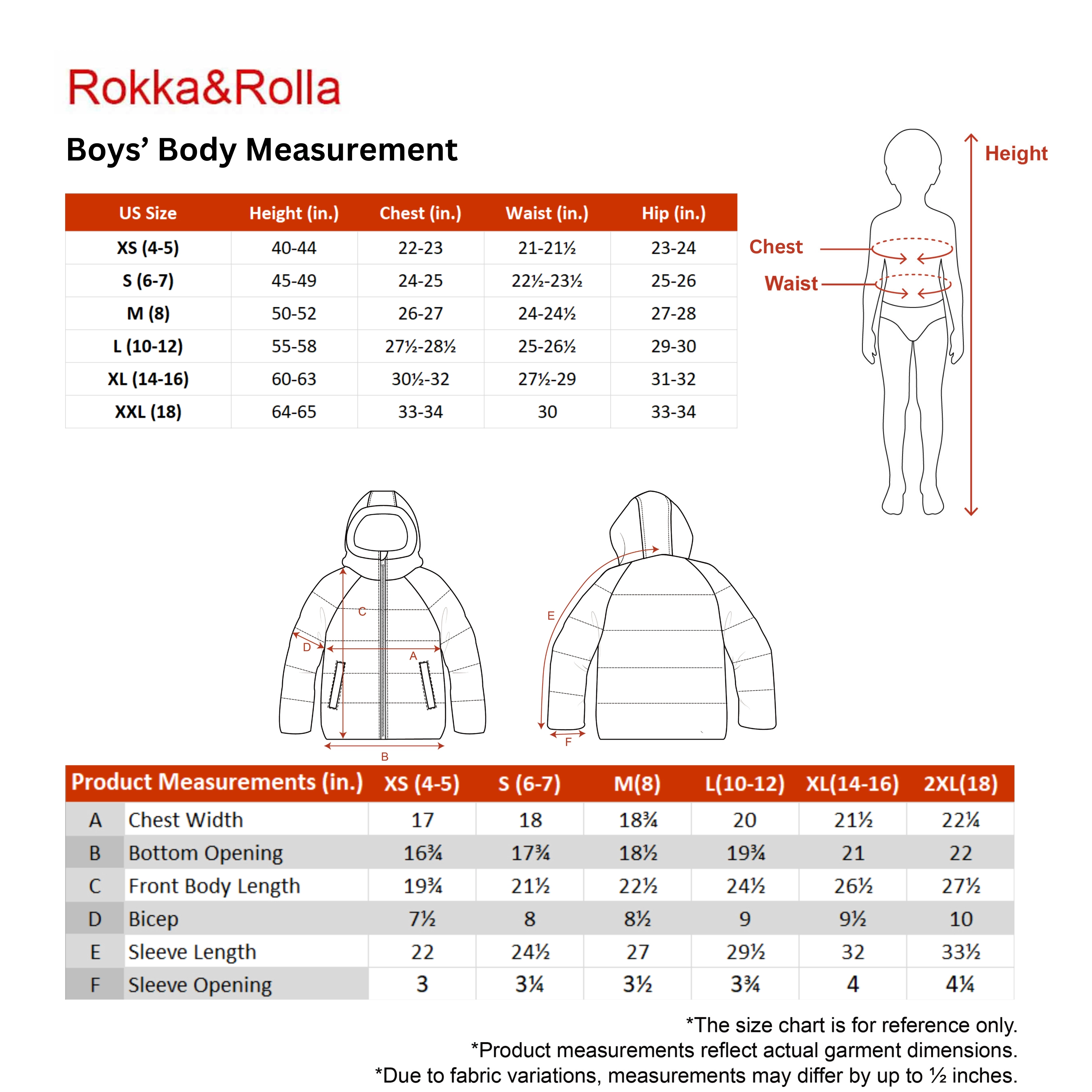Rokka&Rolla Little & Big Kid Boys Urban Ripstop Puffer Jacket