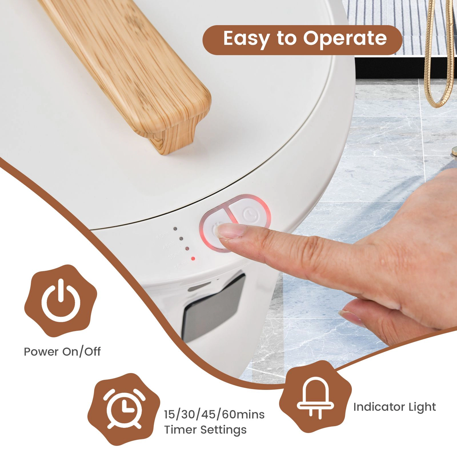 SlickBlue Unisex 20L Electric Freestanding Towel Warmer