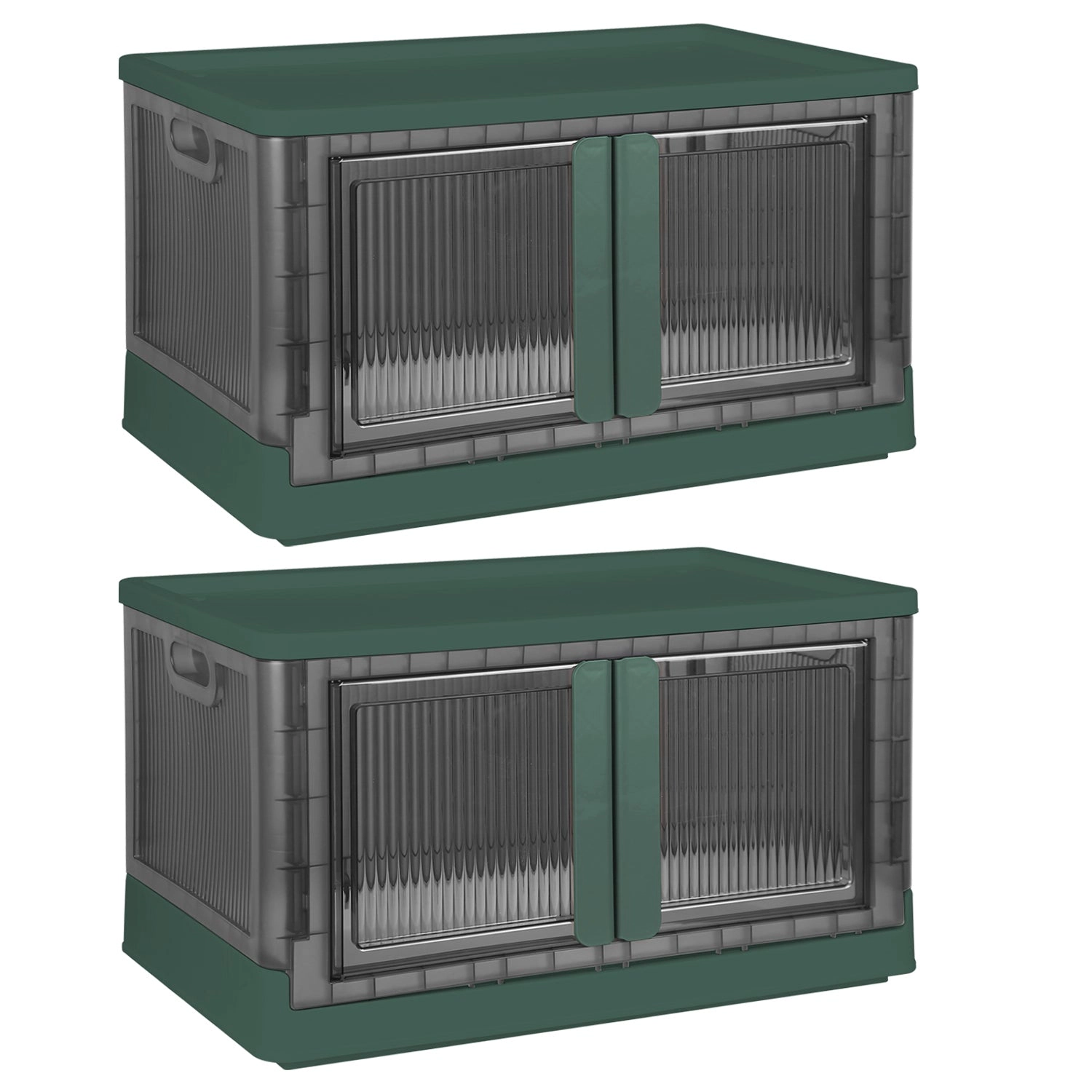 GBruno 32L Foldable Storage Bins With Lids, 2-Pack