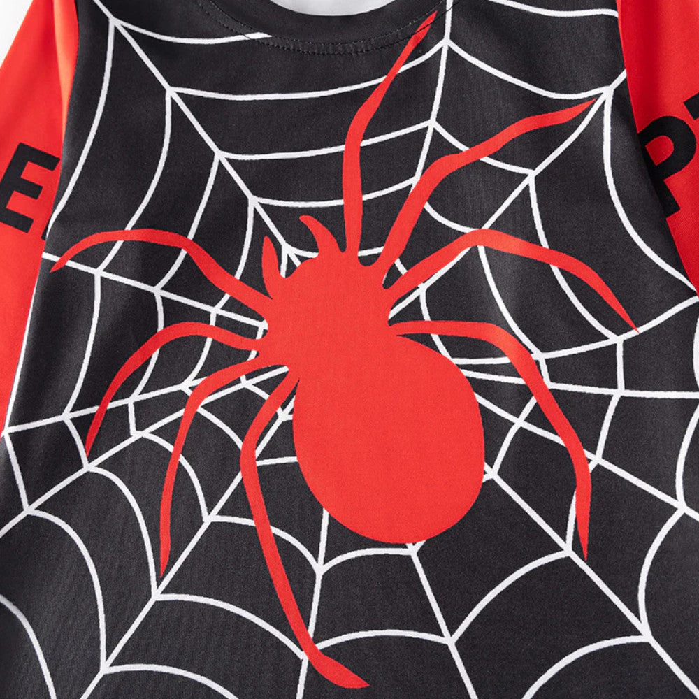 MyKids-USA Spider & Web Kids Pajama Set – Long Sleeve Shirt and Pants, Fun Cartoon Design