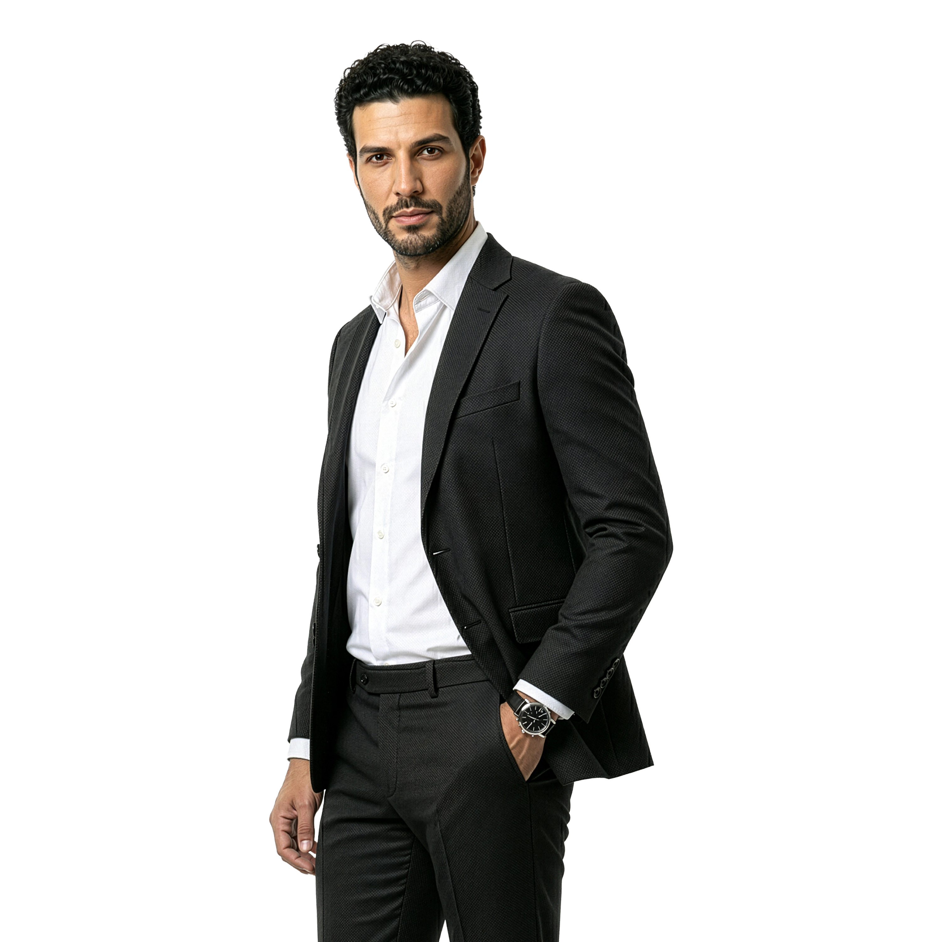 Tazzio Mens Notch Lapel 2 Button Sport Coat