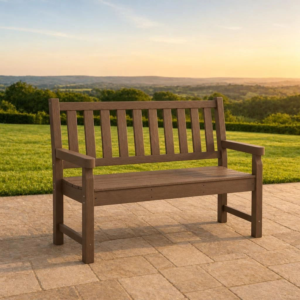 WOW PIONEER HDPE Outdoor Patio Bench