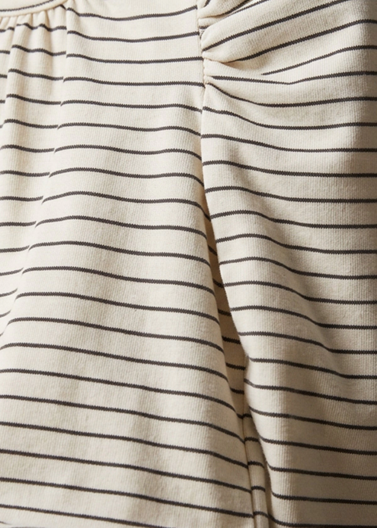 Mabel and Honey Cookies Cream Striped Drop-Waist Dress