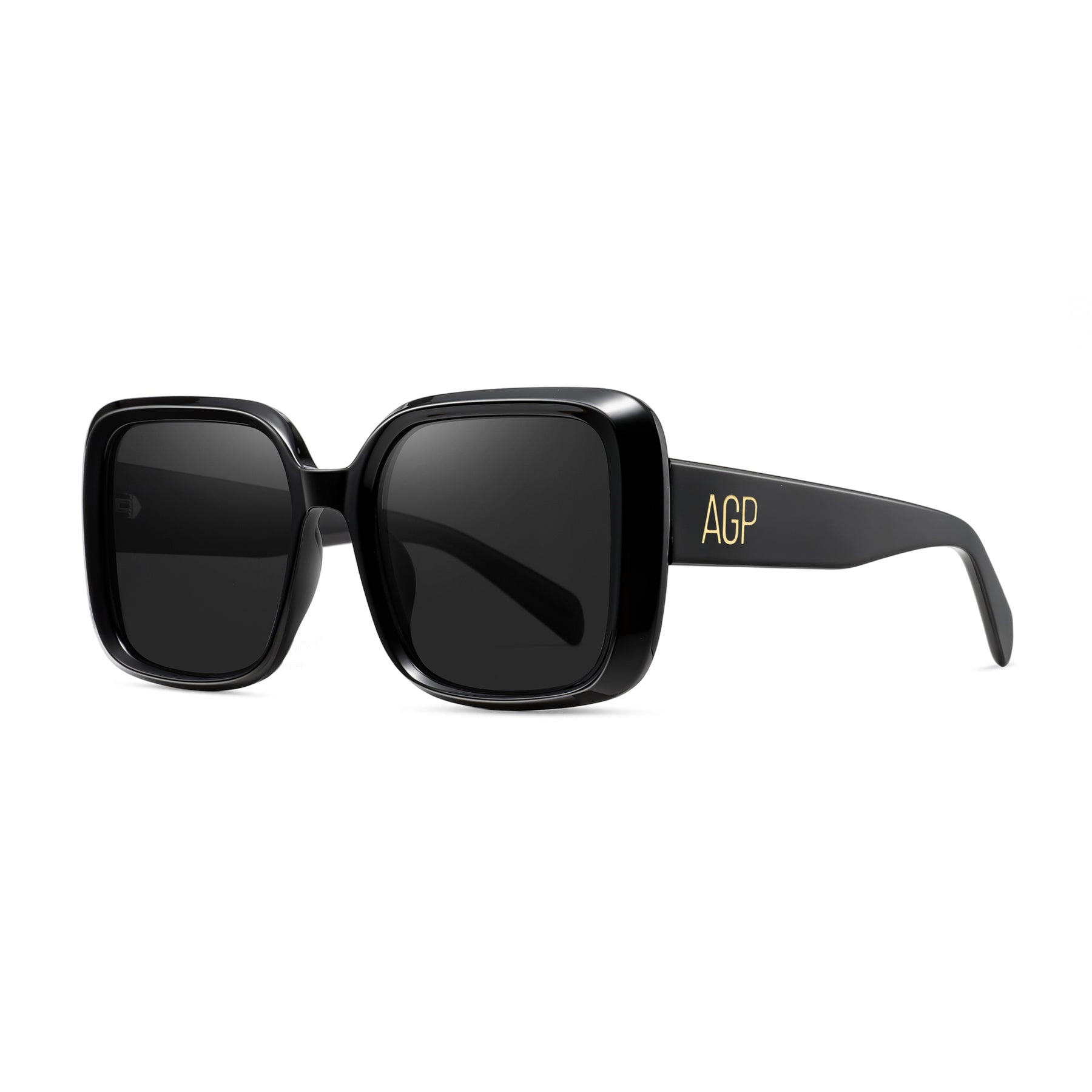 AGP PARIS Women's Square Acetate Polarized Lens UV400 Sunglasses