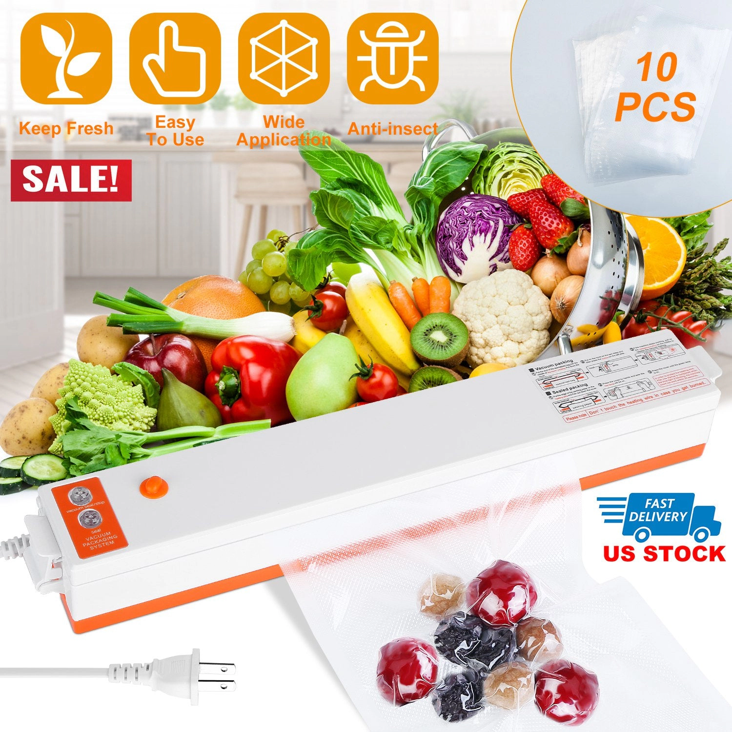 GBruno Automatic Electric Vacuum Sealer Machine