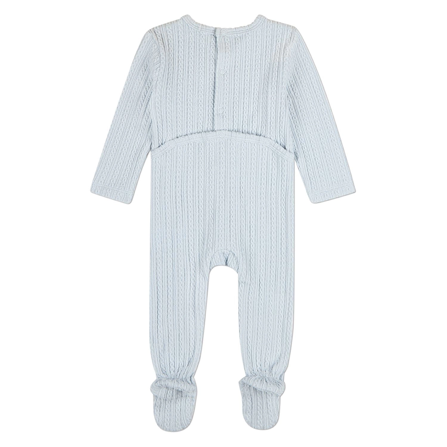 MeMoi Baby Delicate Link-Patterned Silky-Soft Tencel-Blend Footie