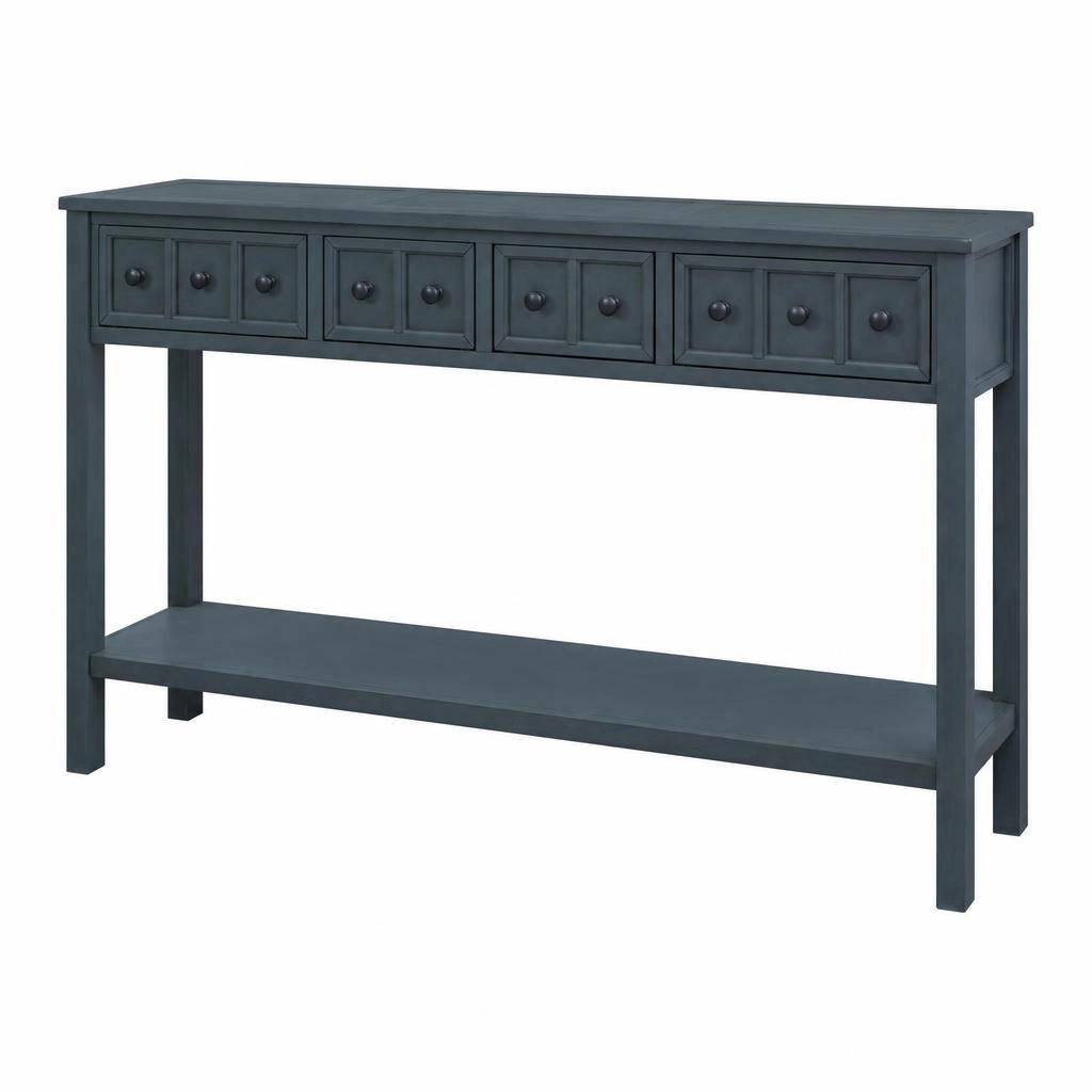 GOODSILO Narrow Solid Wood Long Console Table