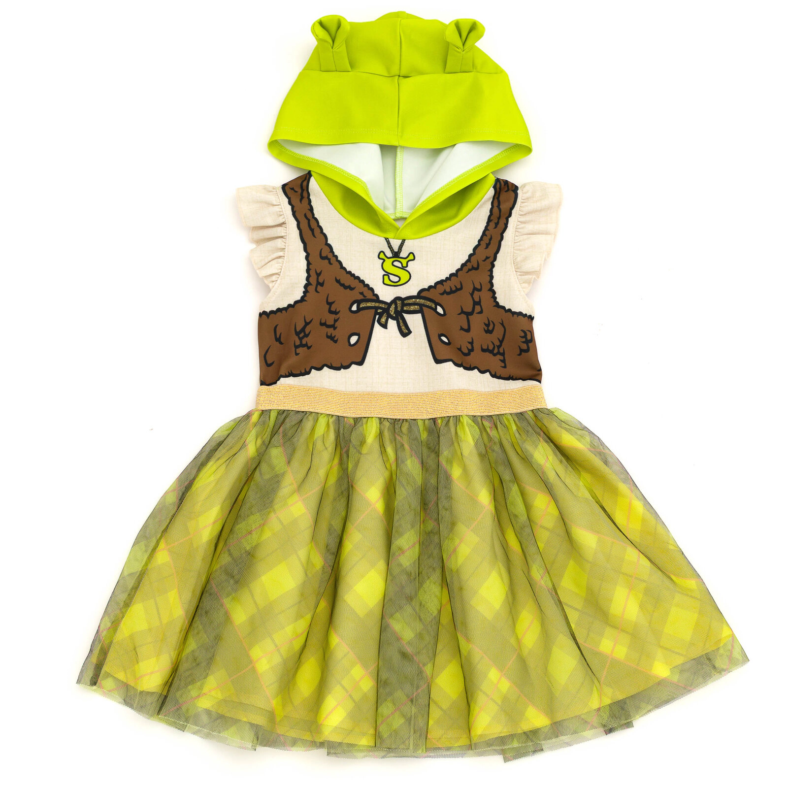 DreamWorks Shrek Girls' Sleeveless Cosplay Tutu Dress