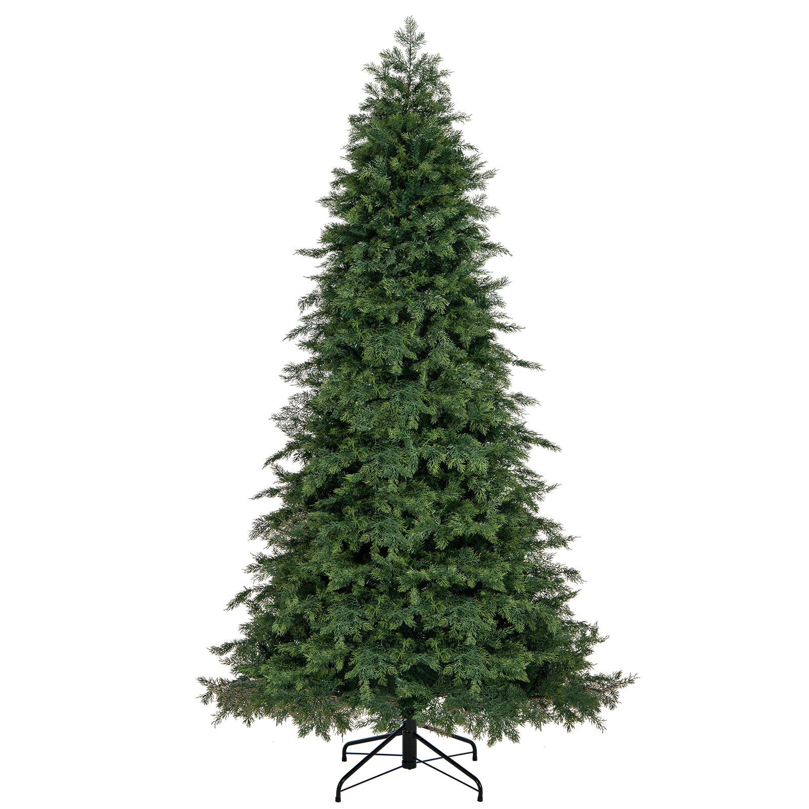 LJG Artificial Christmas Tree Green Hinged Holiday Tree with 721/1019 Lush Branch Tips