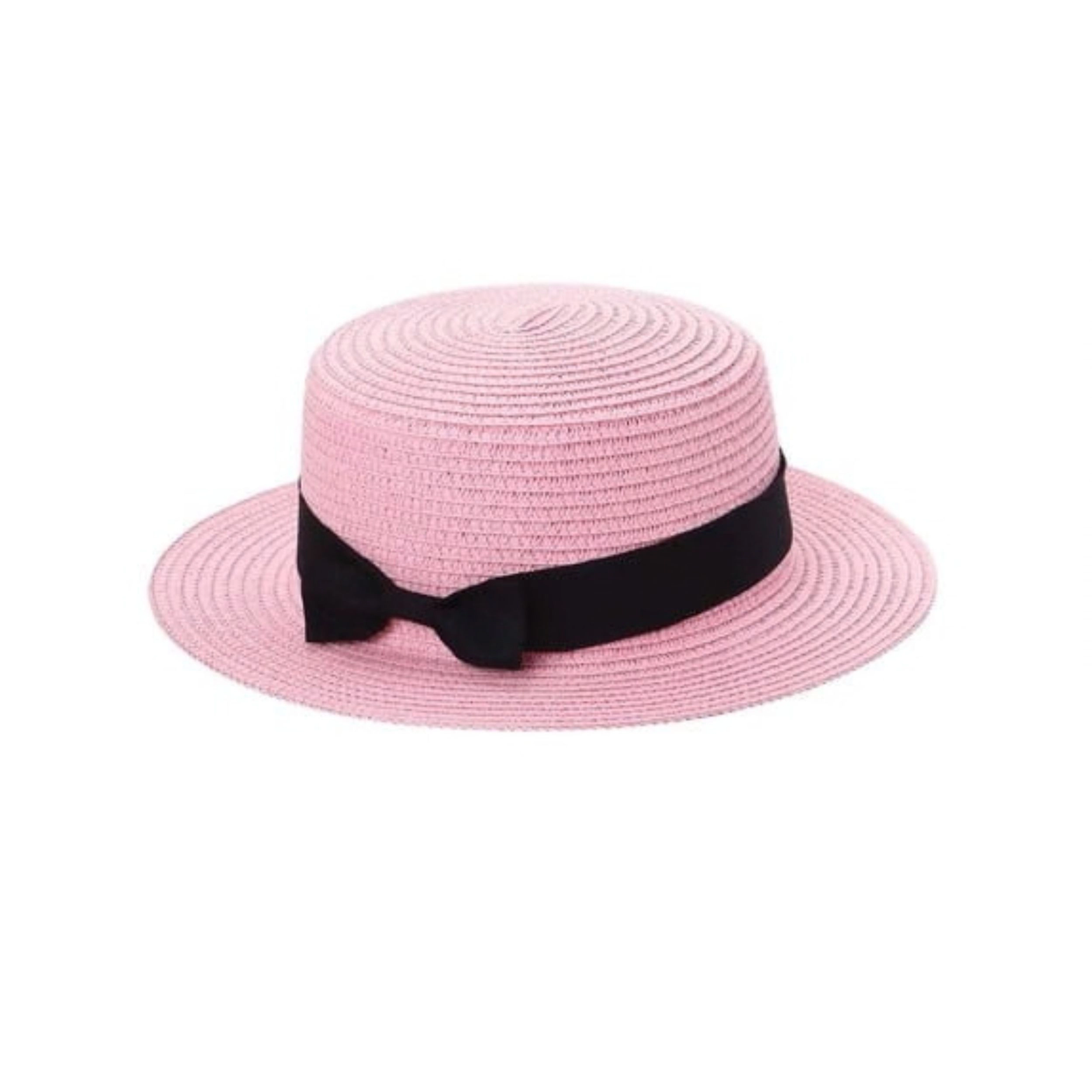 Home Collection Women’s Wide Brim Paper Straw Boater Sun Hat with Bow