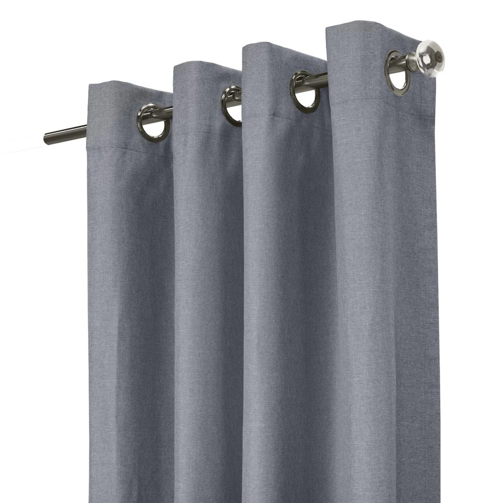 Thermaplus Edison Grommet Premium Quality Blackout Curtains Panel for Bedroom 52" x 108" Blue