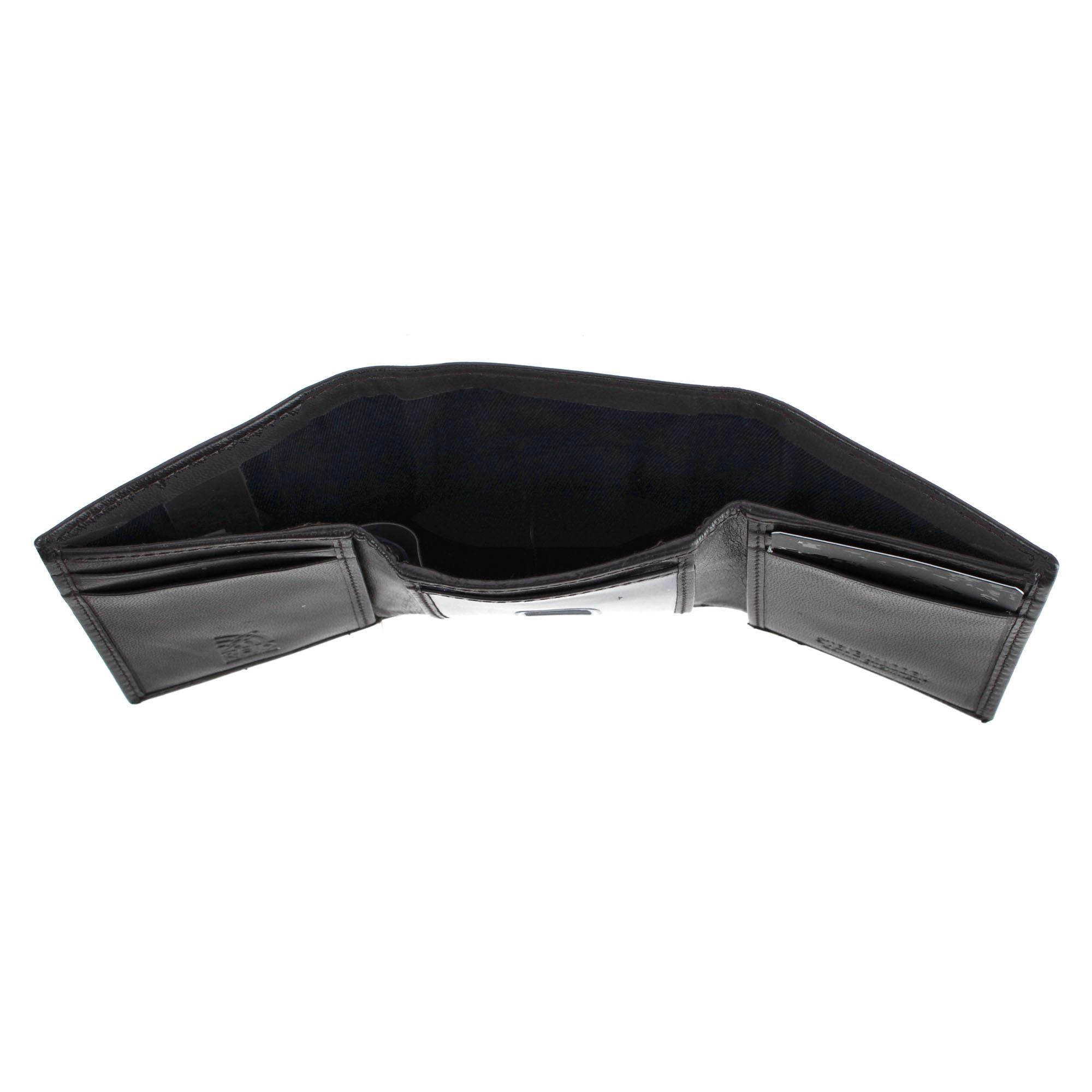 Steve Madden Men's Glove Leather RFID Trifold Wallet