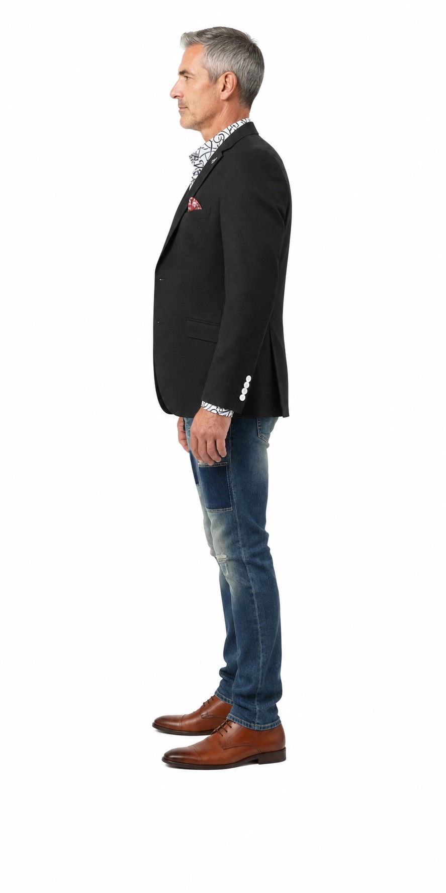 Elie Balleh Men's Solid Slim Fit Blazers Sports Coat Jacket