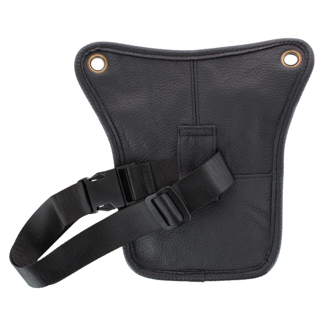 CTM Covertible Leather Waistpack and Crossbody Travel Bag