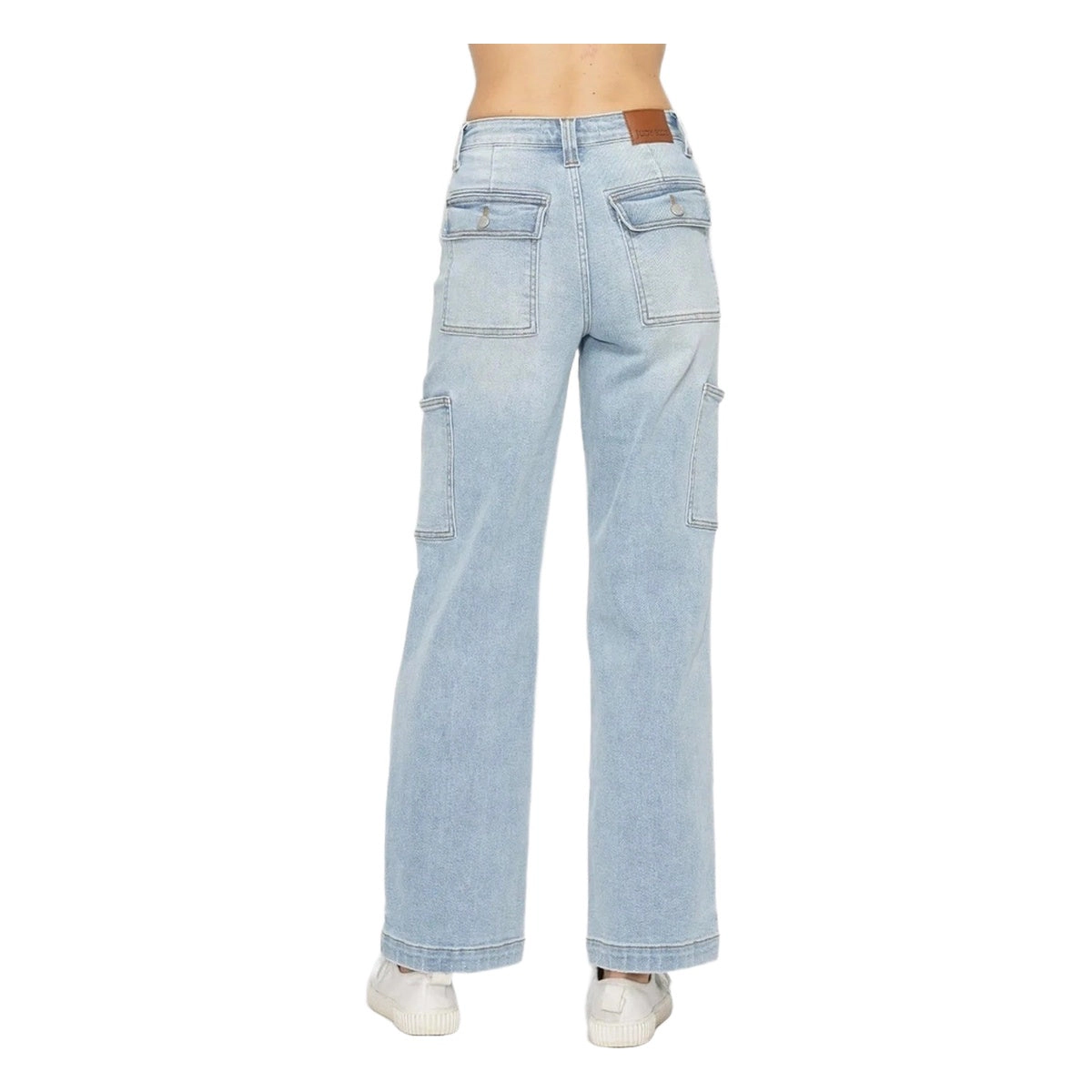 Judy Blue Full High Waist Straight Cargo Jeans