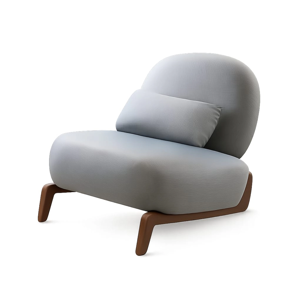 GOODSILO Upholstered Fabric Accent Chair