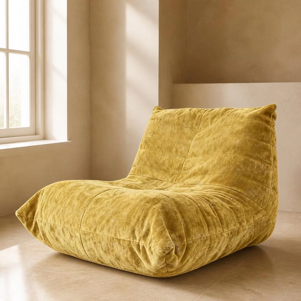 GOODSILO Comfortable Flannelette Lazy Bean Bag Chair Casual Relaxing Seating