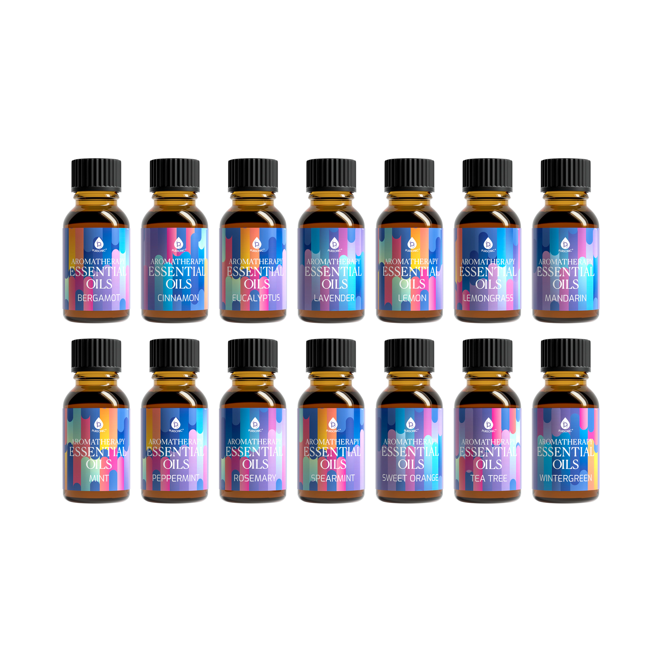 Pursonic Unisex  14 Pack Aromatherapy Essential Oil Gift Set