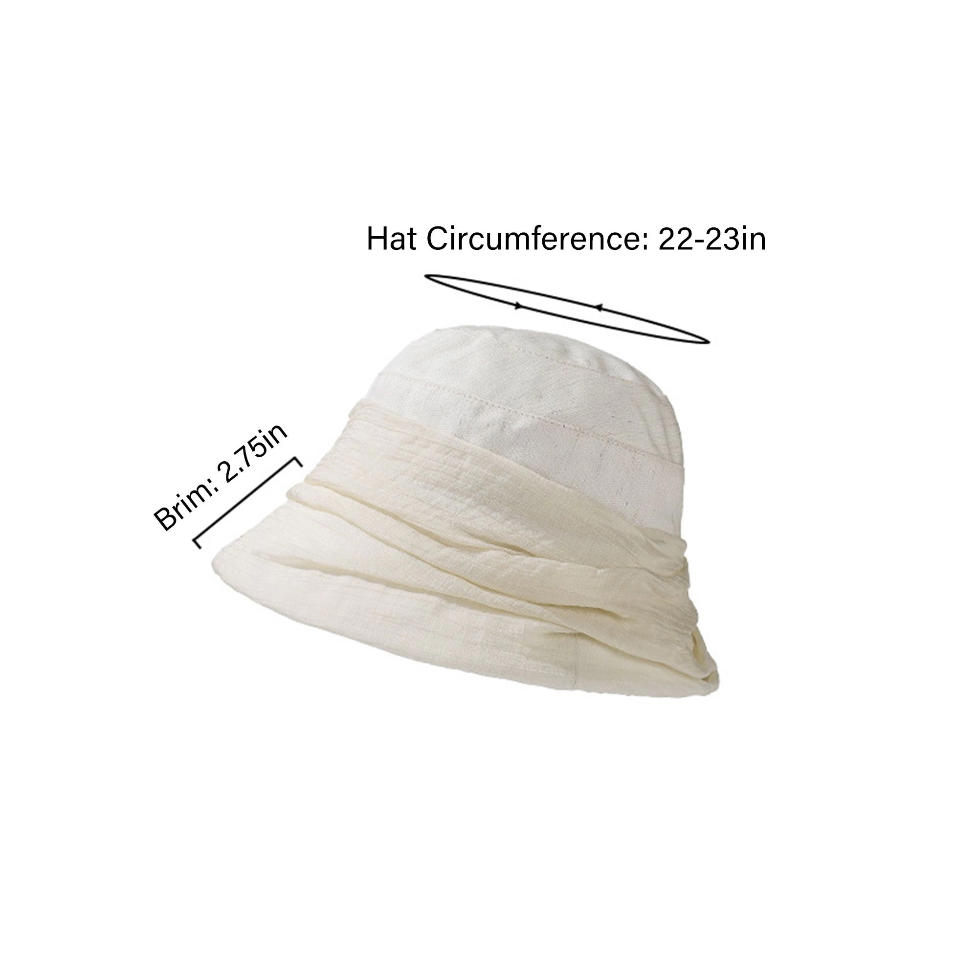 Anna-Kaci Womens Bucket Hat Soft Breathable Fabric Summer Casual Sun for Travel Outdoor Beach Wear