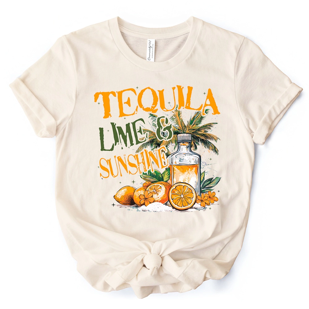 OrnamentallyYou Womens Tequila Lime & Sunshine T-Shirt