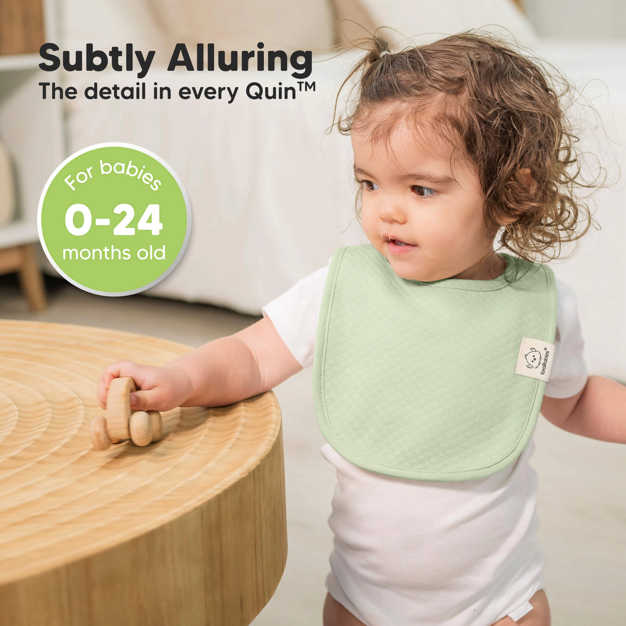 KeaBabies 8-Pack Urban Quin Drool Bibs
