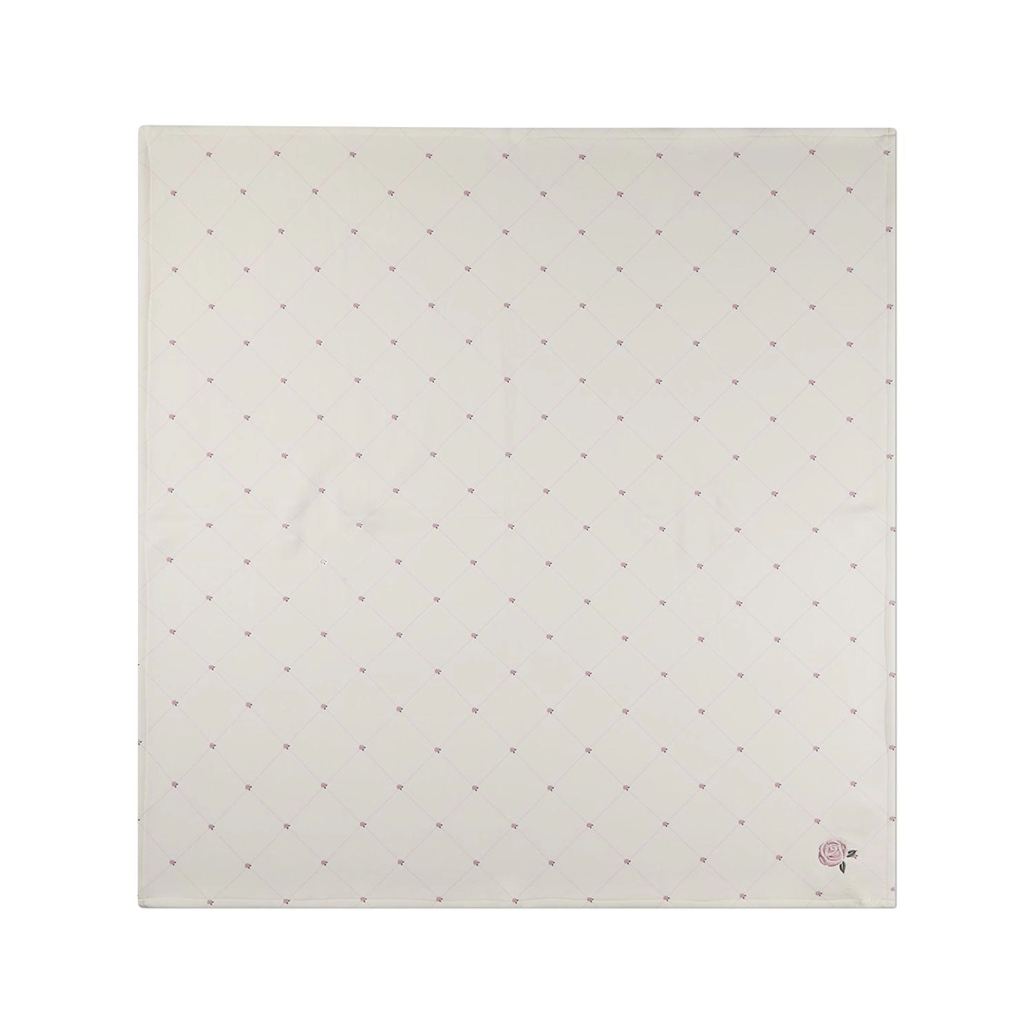 MeMoi Baby Girl Rosettes and Stitching Blanket