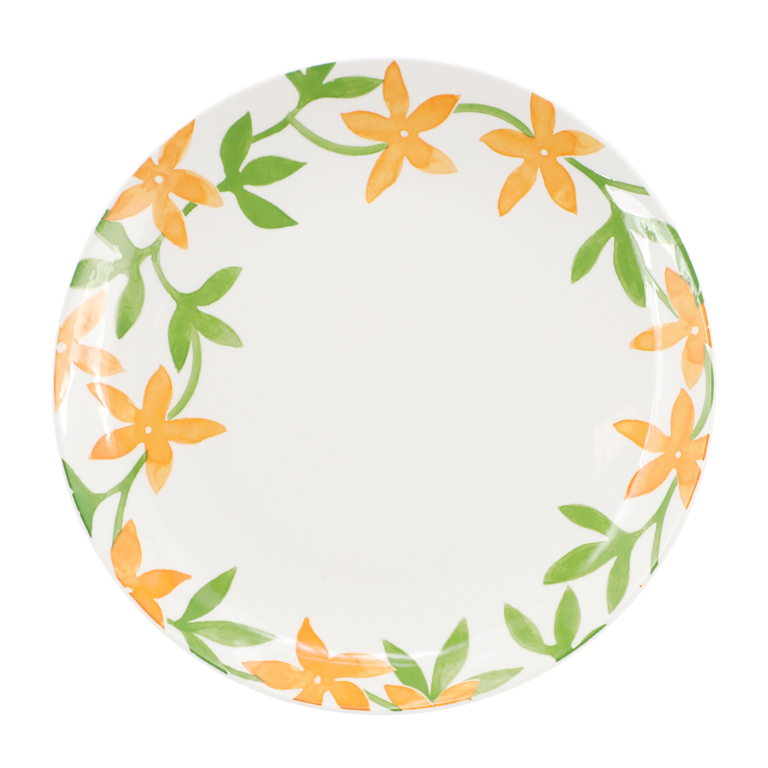 Gibson Home Surrey Hill 12 Piece Round Fine Ceramic Dinnerware Set in White