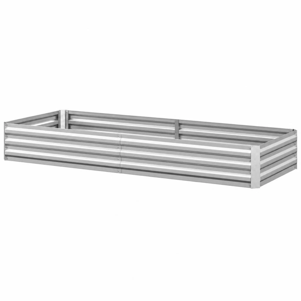 WOW PIONEER Long Rectangular Steel Planter Box for Curb Appeal Patio Entrance Walkway Garden