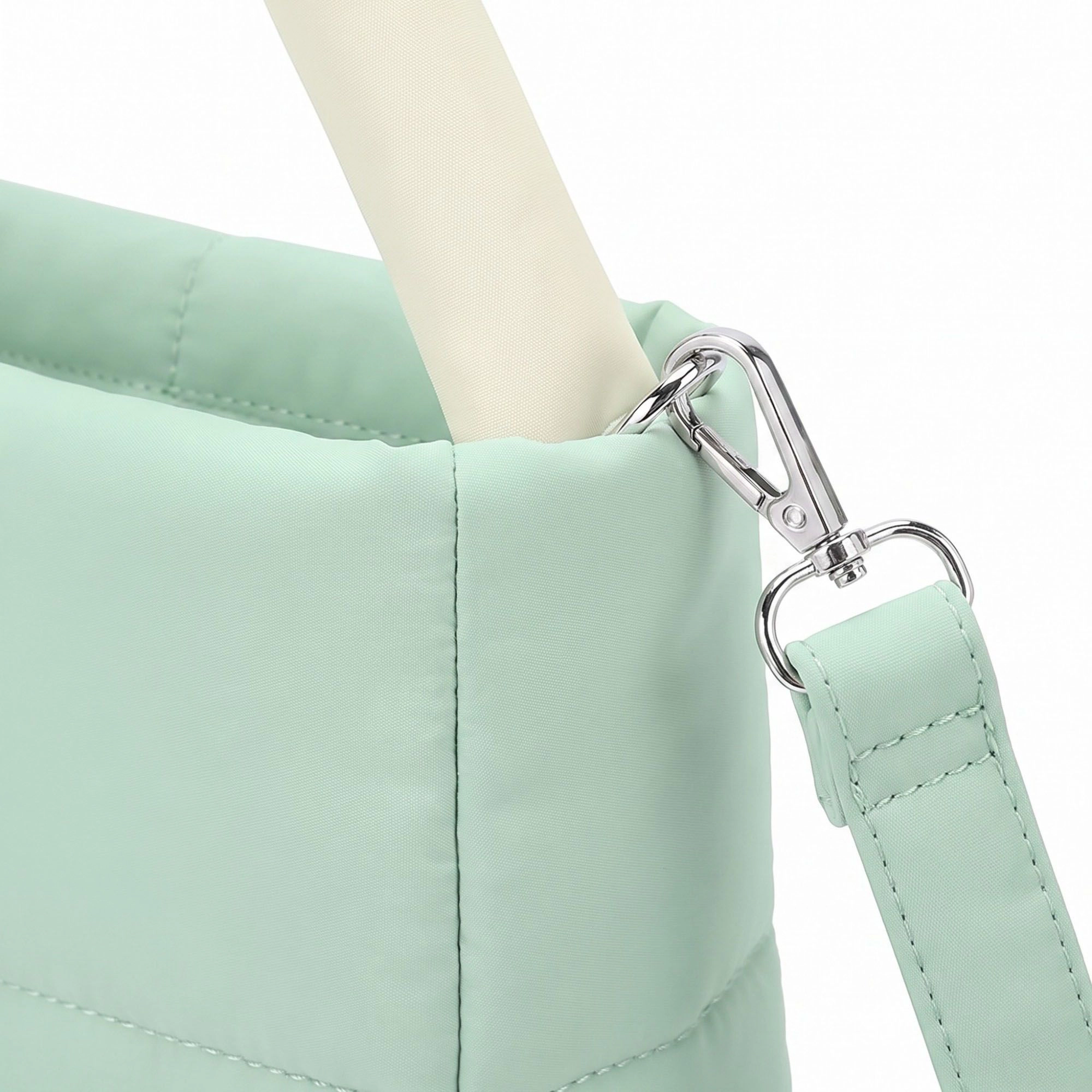 Alilang Women's Padded Tote Bag with Top Handles and Detachable Adjustable Crossbody Strap 8.5x8x3.5in