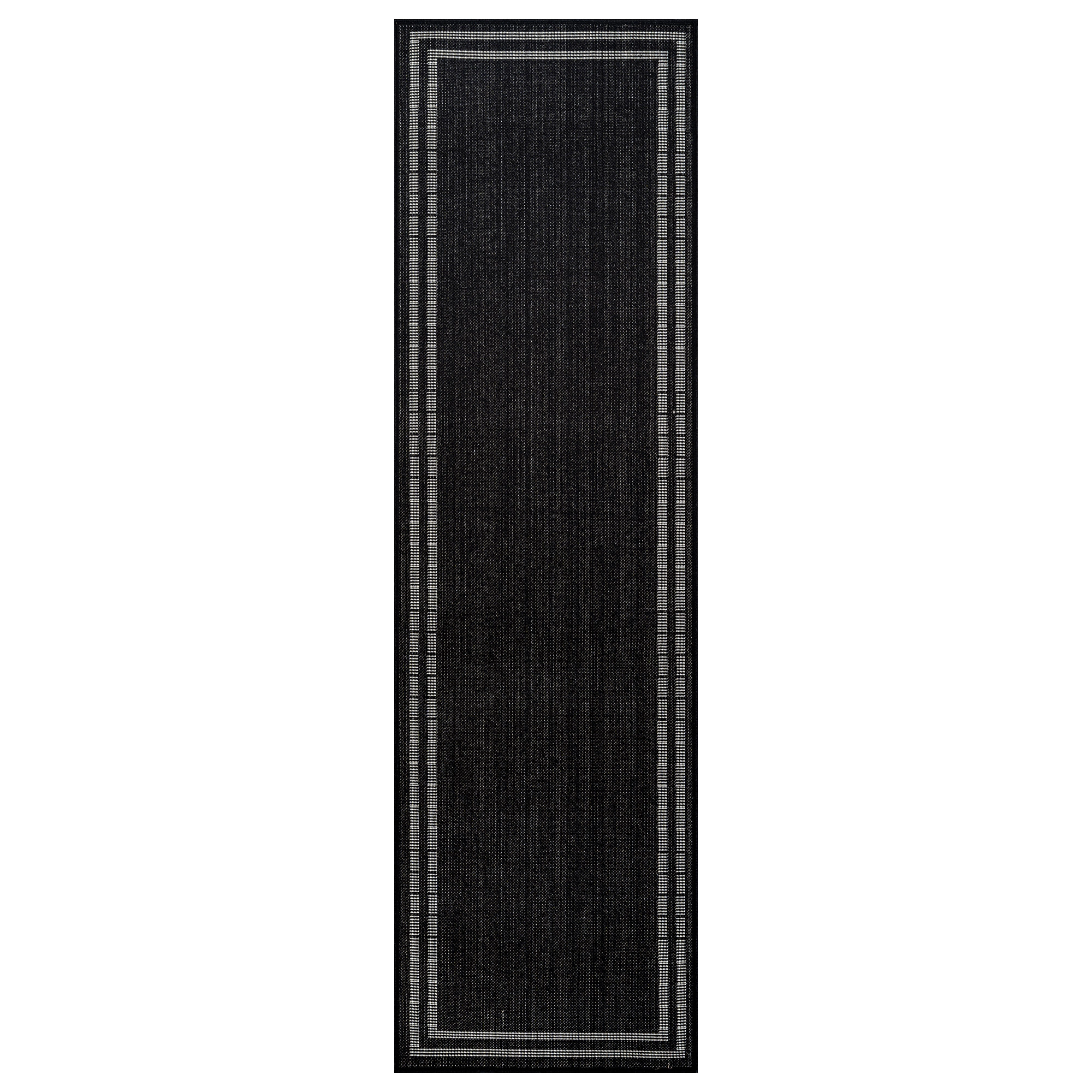 World Rug Gallery Border Indoor/Outdoor Flat Woven Area - Natural Jute-Style