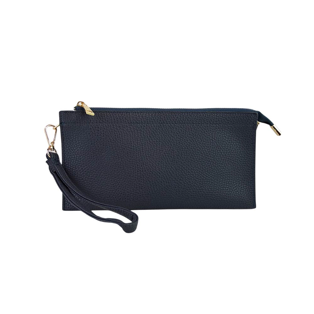 Fashnzfab Faux Leather Slim Wallet Crossbody Bag