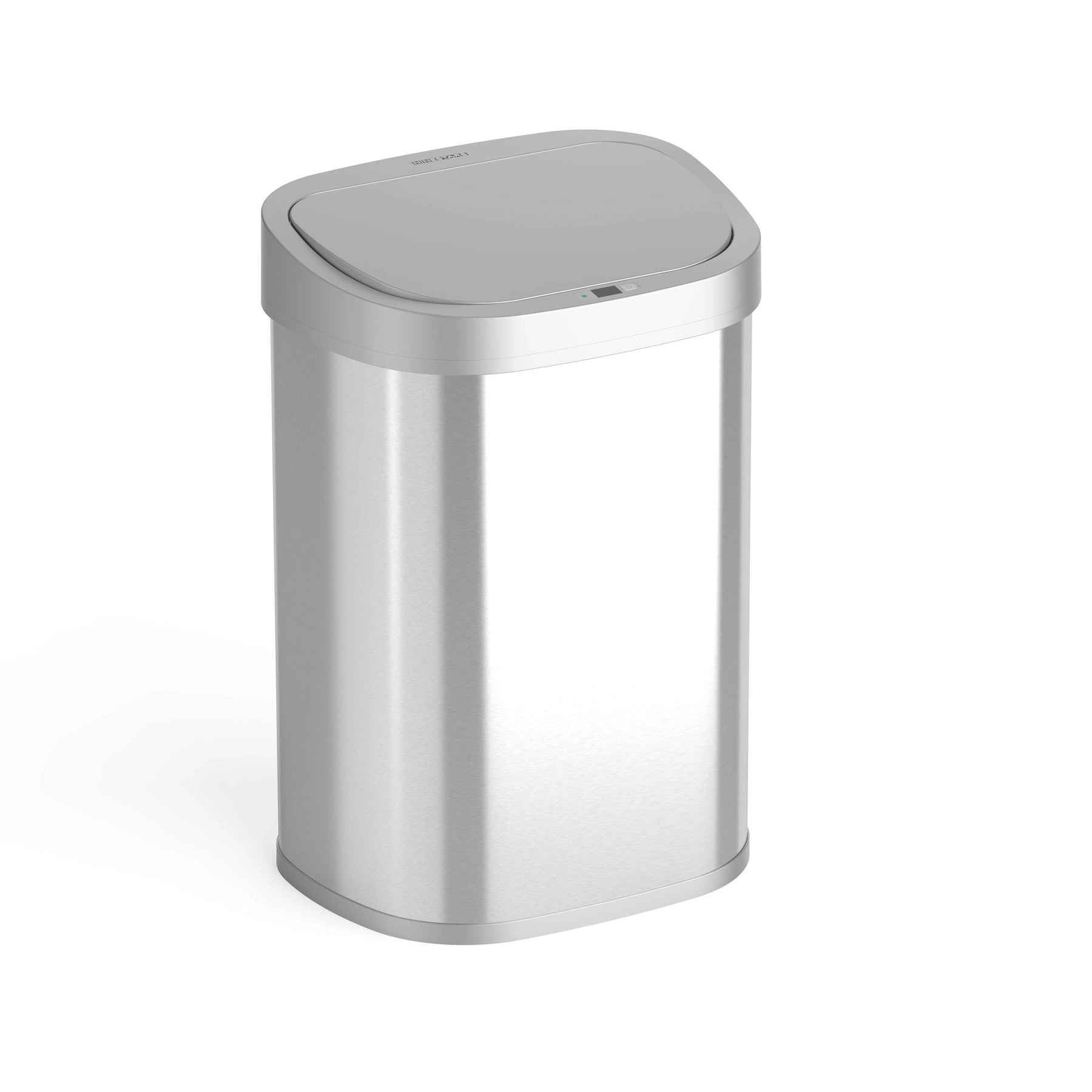 Ninestars D-Shape 21-Gallon Stainless Steel Motion Sensor Trash Can
