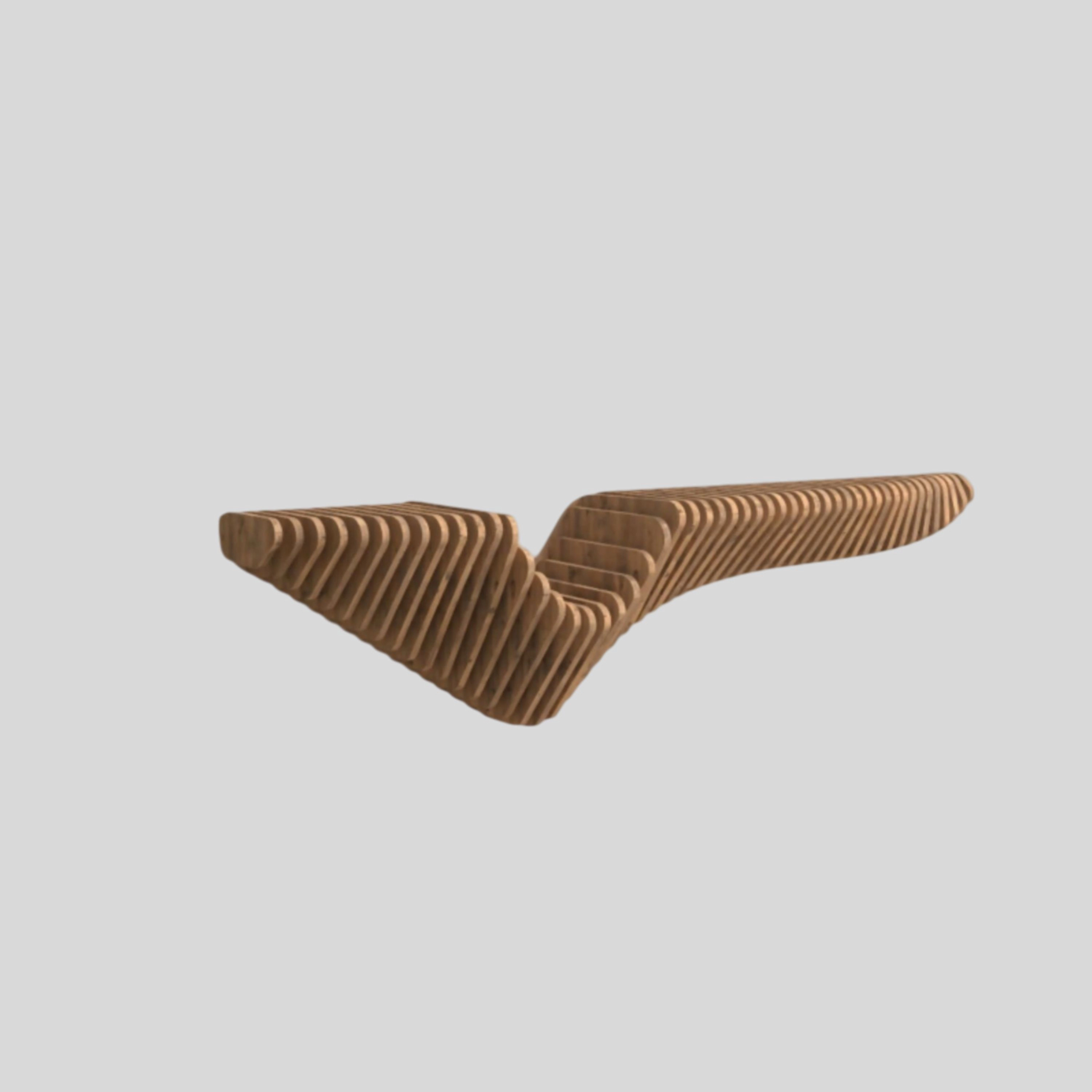 Wear Sierra 48" Geometric Floating Wall Shelf