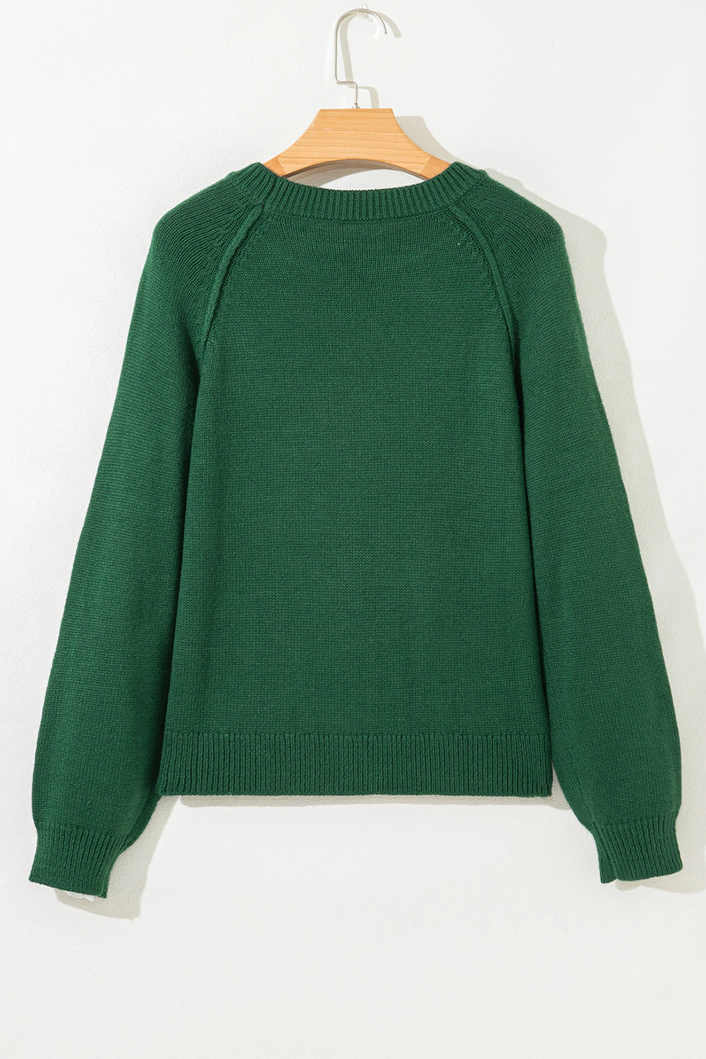 Threaded Pear Women's Eleanor Evergreen Raglan Sleeve Sweater