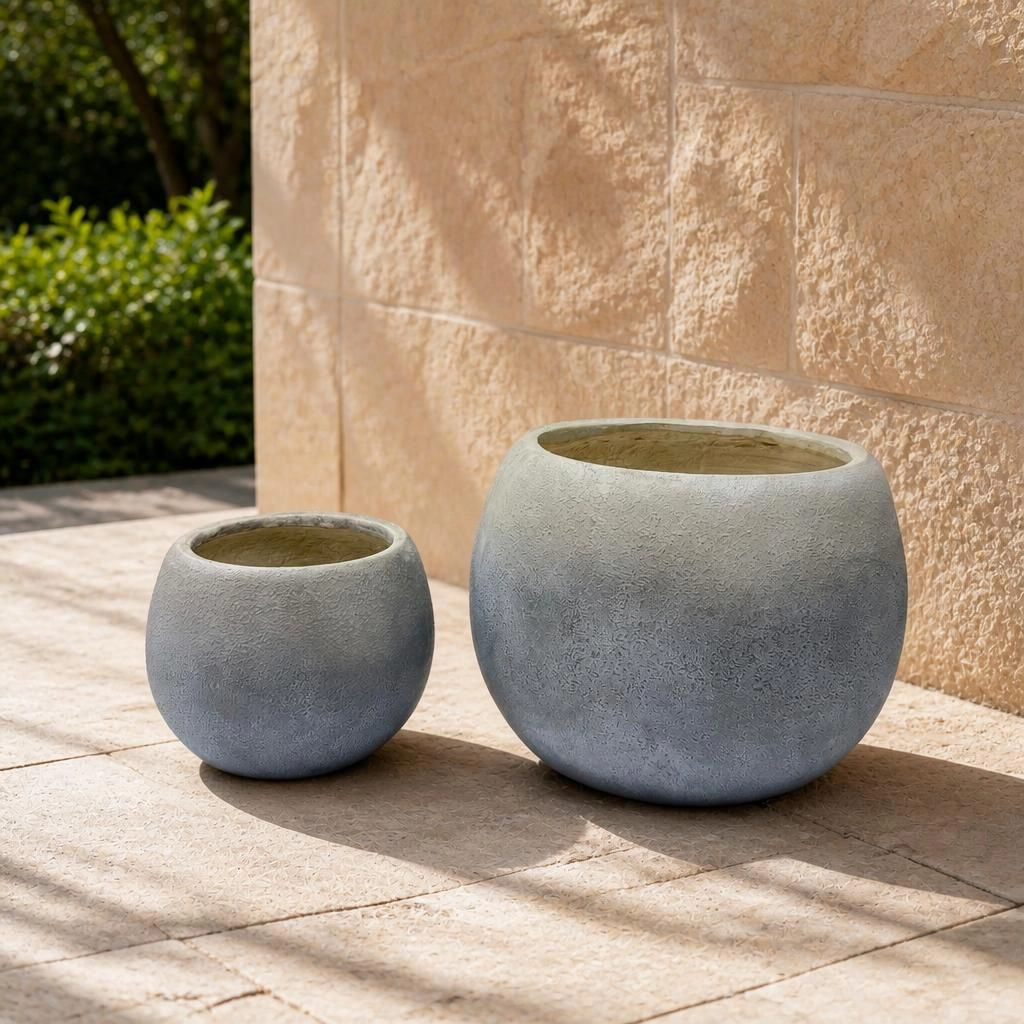 WOW PIONEER Large Round Outdoor Planter
