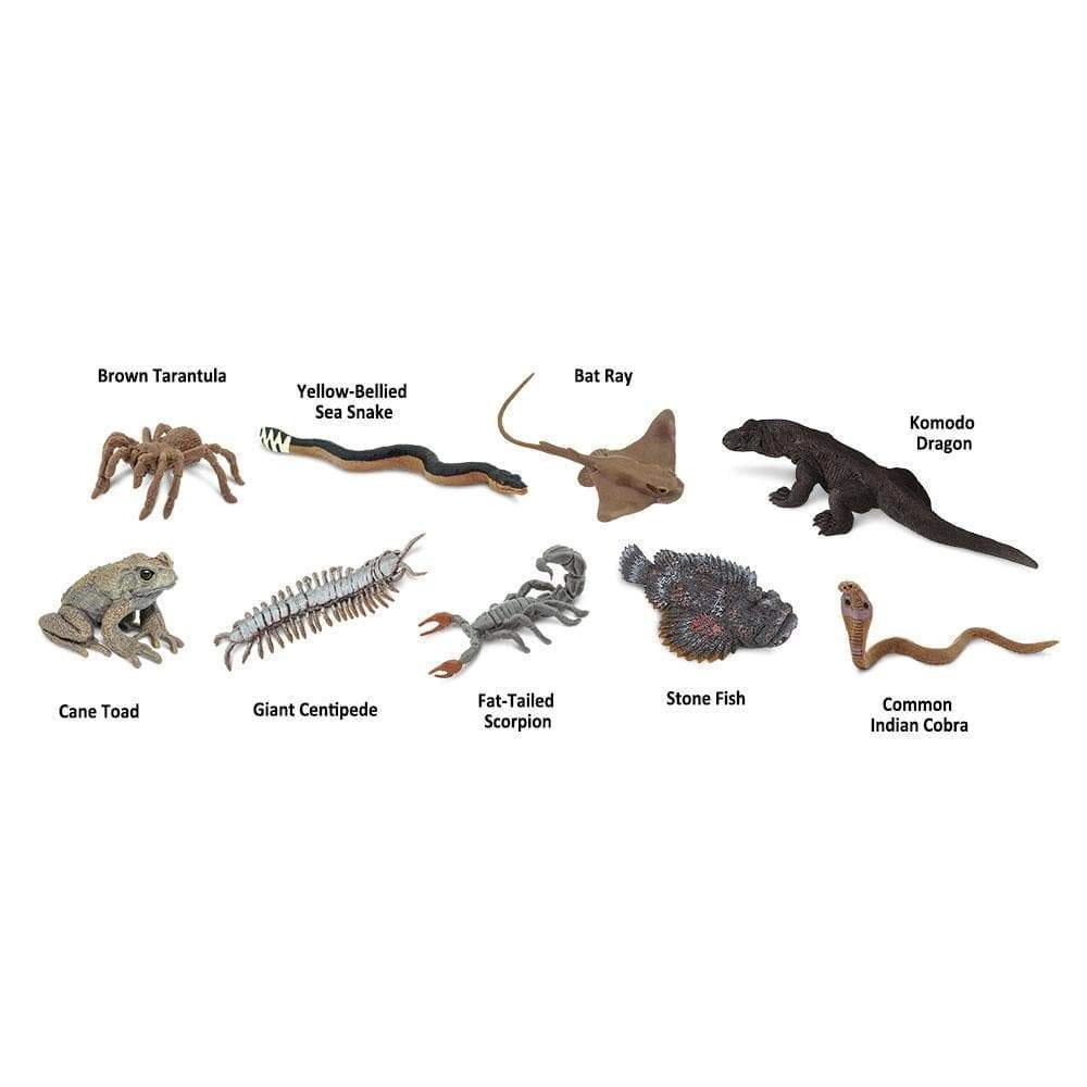 Safari Ltd. - Venomous Creatures TOOB - contains 9 Mini Figurines