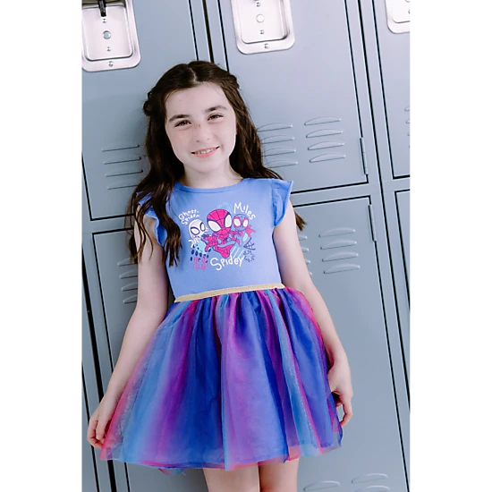 Marvel Spider-Man Girls' Sleeveless Tutu Dress